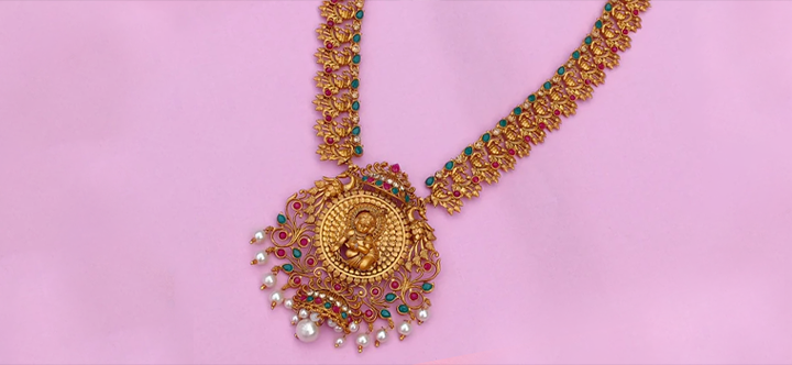 Buy Designer Temple Jewellery Set Online Estele