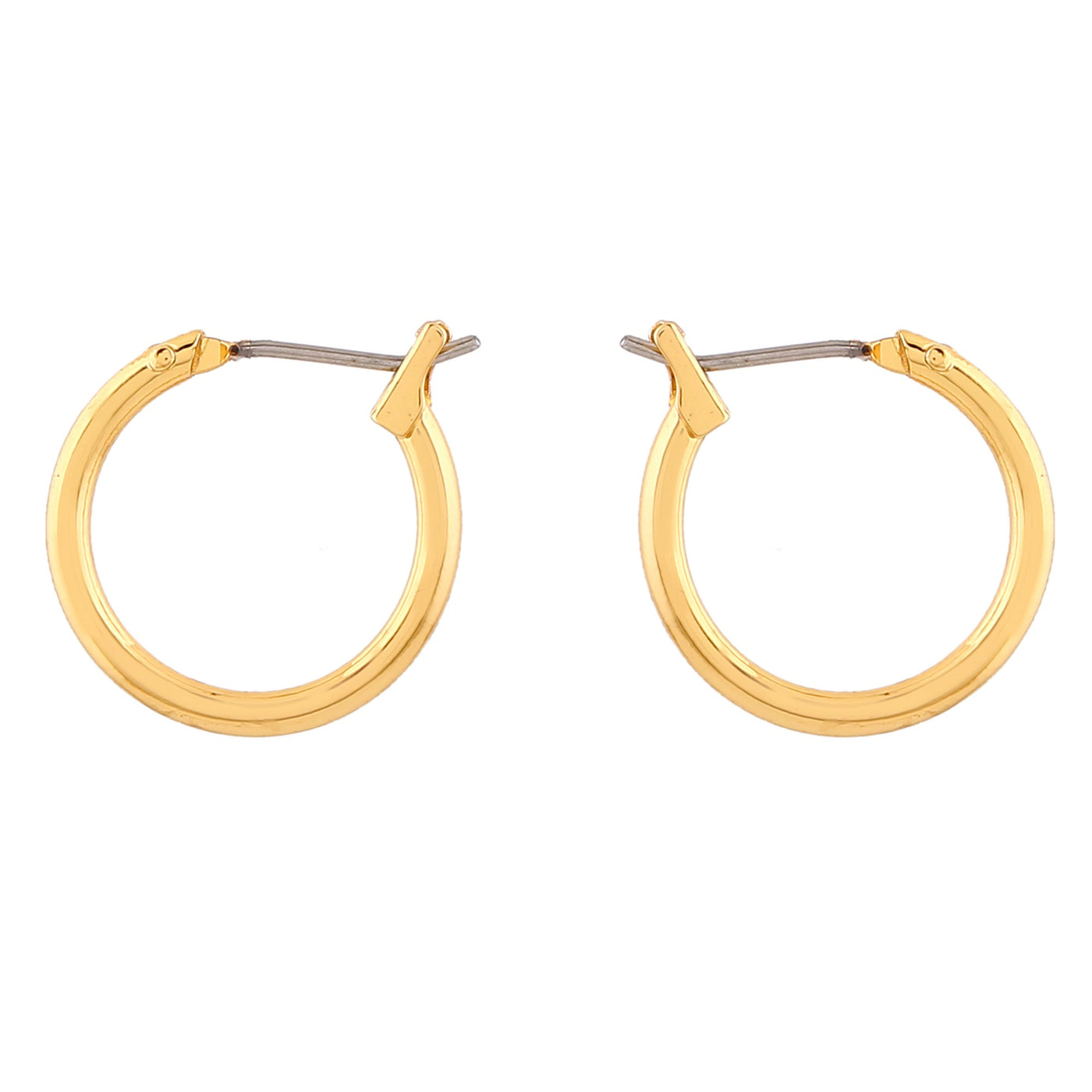 Estele Gold Plated Trendy Circular Hoop Earrings for Women