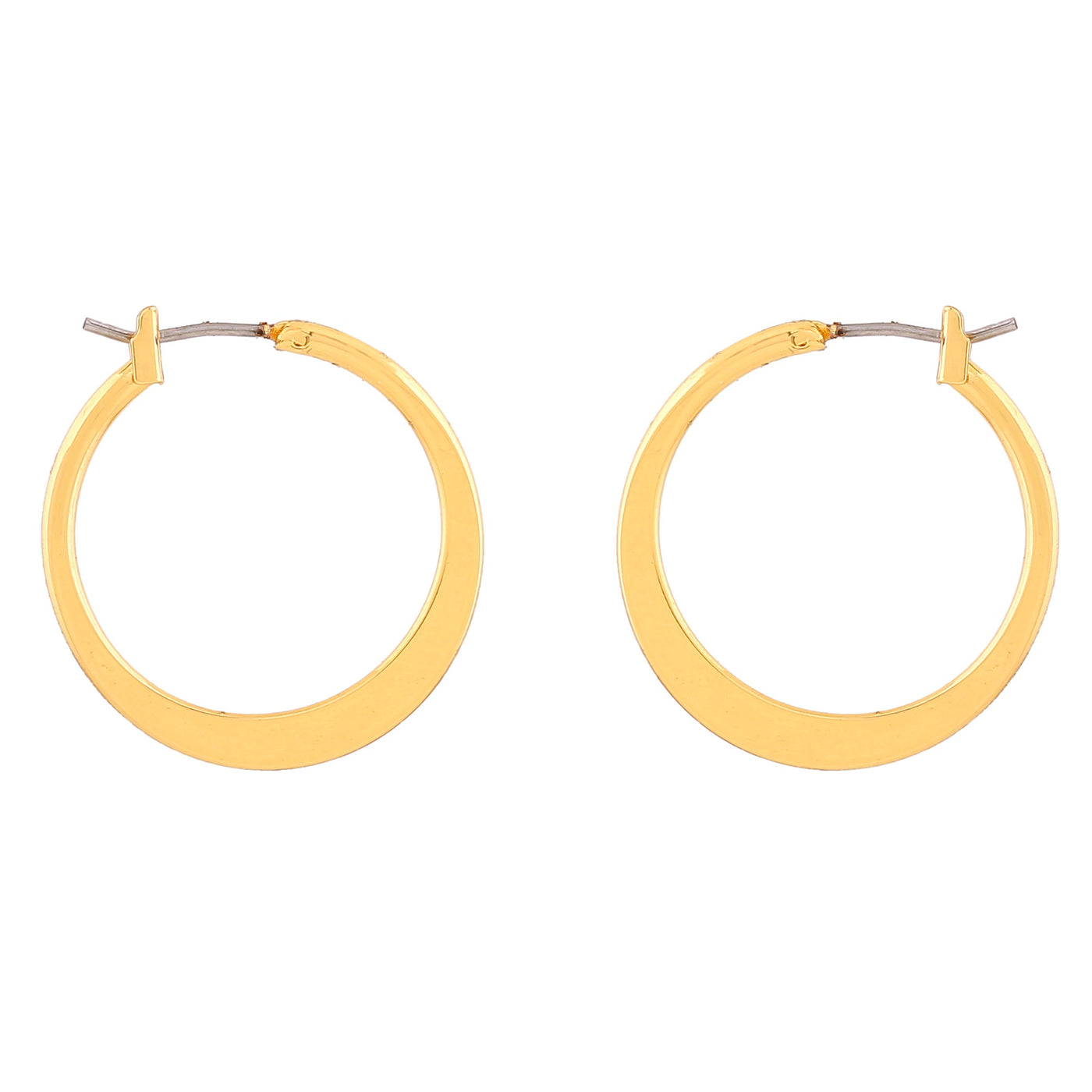 Estele Gold Plated Fashionable Hoop Earrings for Women