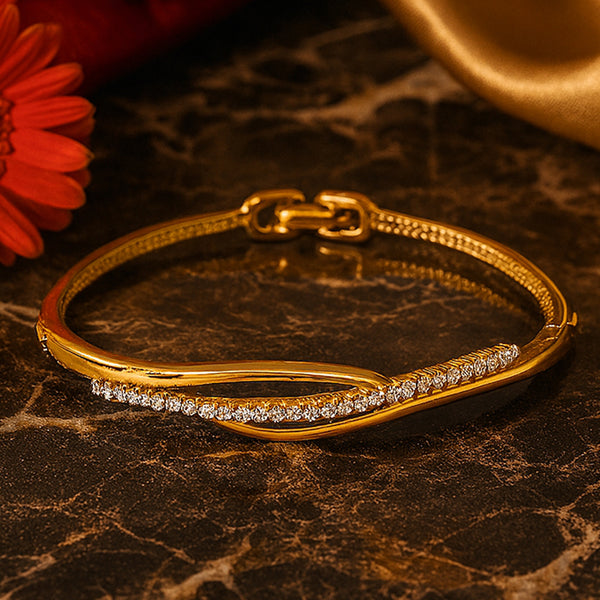 Glamorous Austrian Crystal Cuff Bracelet