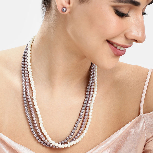 Dual Tone Multi Layer Necklace