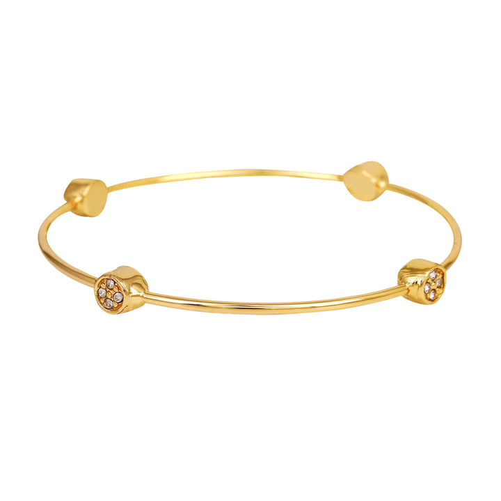 Estele White Austrian Crystal Stone Bracelet for women