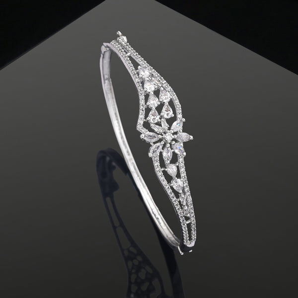 American Diamond Rhodium Bracelet