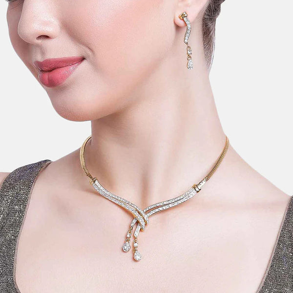 Gold Silver Medley Necklace Set