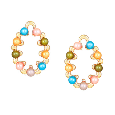 Estele Multi color stud latest collection earrings for women