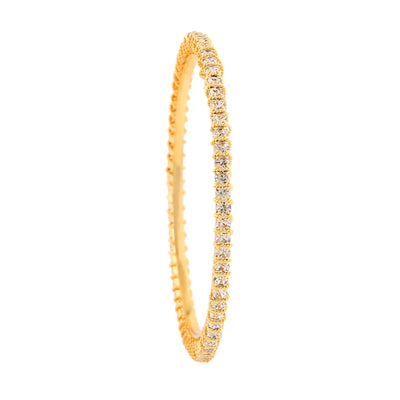 Estele Gold Plated CZ Bangles Set for Women – Pack of 4 – Size 2.6 – Traditional & Elegant Design – OSBR-VK11441-26 BANGLE
