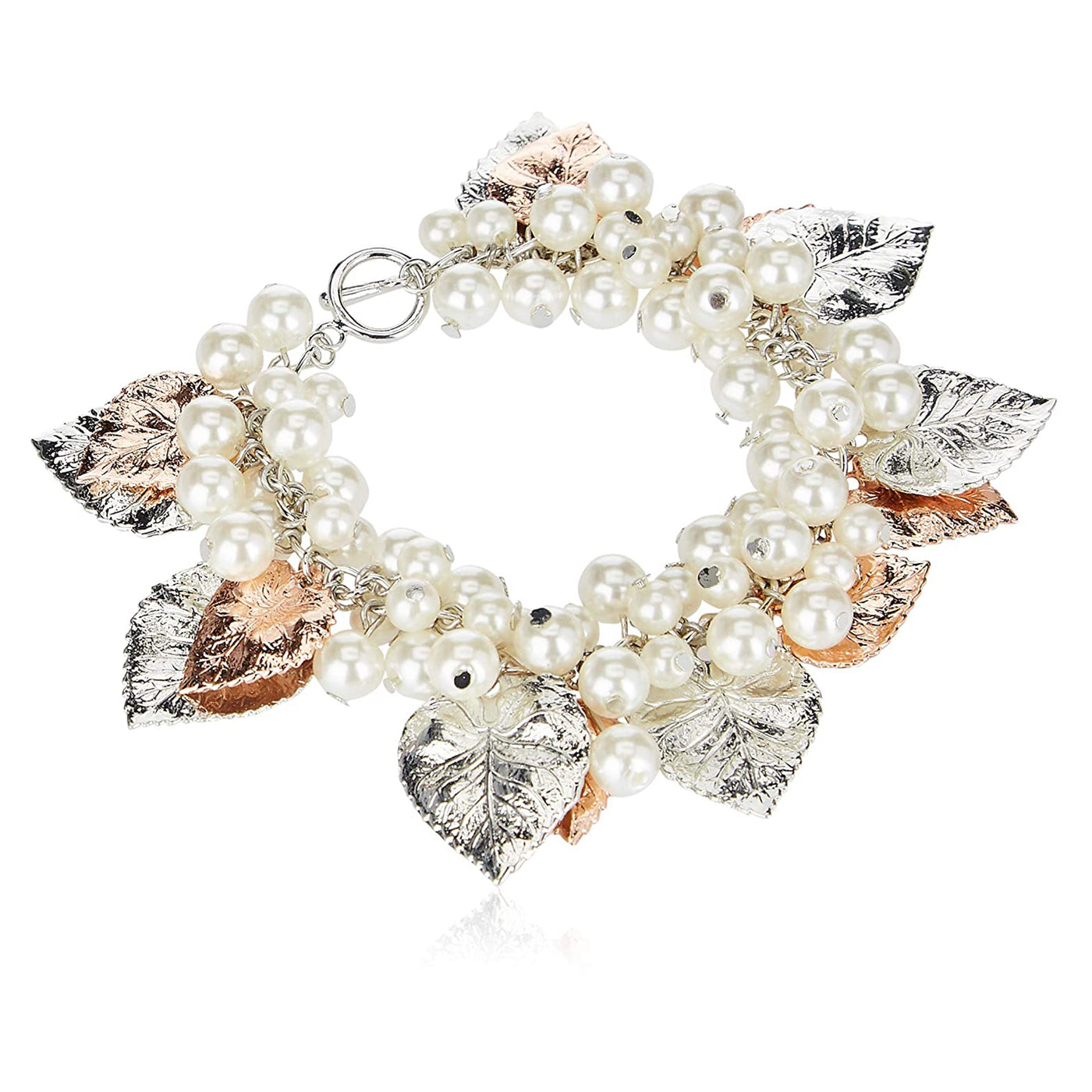 Pearly cluster bracelet