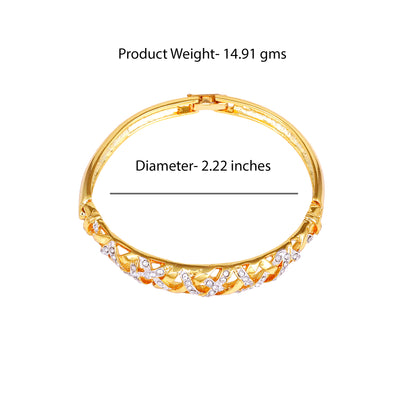 Estele Gold Plated American Diamond Bracelet for Women
