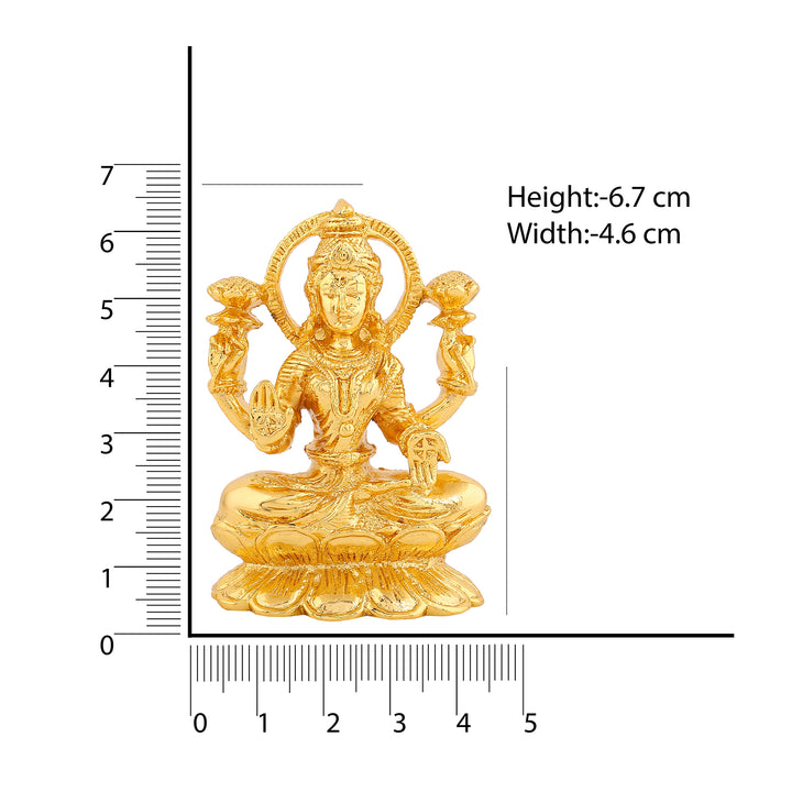 Estele Gold Plated Goddess Mahalakshmi idol
