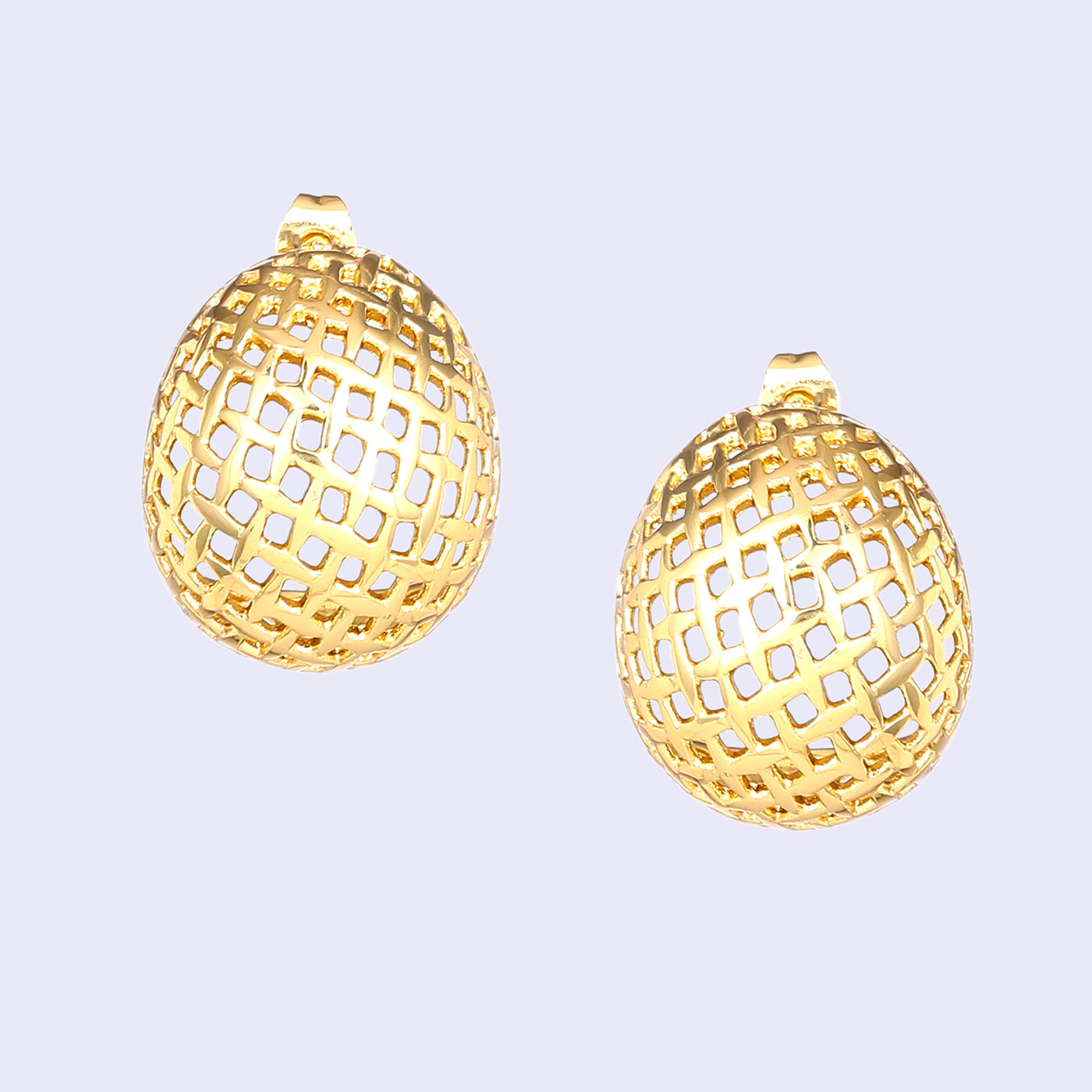 Estele Gold Plated Modern & Trendy Demifine Stud Earrings for Girls and Women