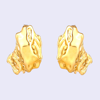 Estele Gold Plated Stylish Semi-Luxury Demifine Stud Earrings for Girls and women