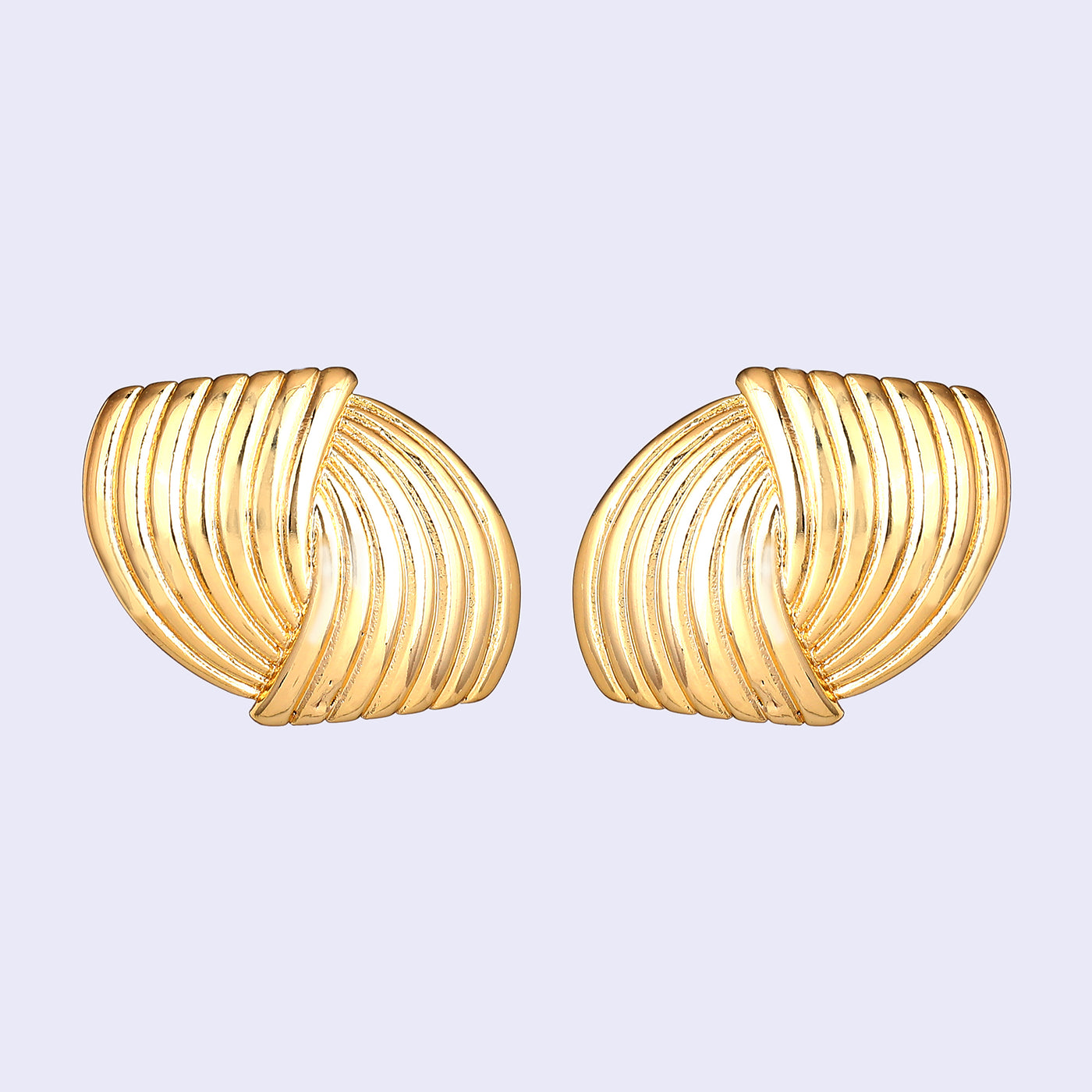 Estele Gold Plated Stylish and Graceful Demifine Stud Earrings for Girls and Women