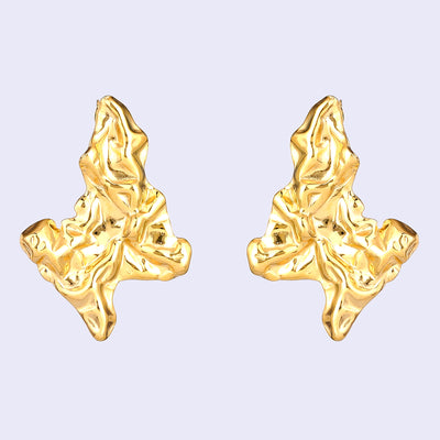 Estele Gold Plated Modern & Fancy Demifine Stud Earrings for Women