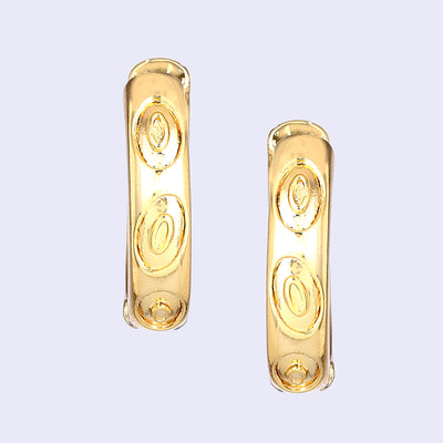 Estele Gold Plated Modern Luxe-Inspired Demifine Hoop Earrings for Women