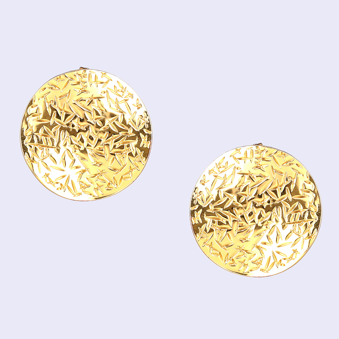 Estele Gold Plated Stylish Luxe-Inspired Demifine Stud Earrings for Women