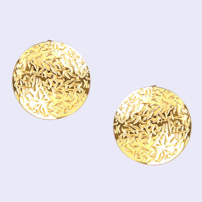 Estele Gold Plated Stylish Luxe-Inspired Demifine Stud Earrings for Women