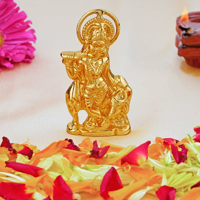 Estele Gold Plated Lord Krishna Idol (01-BG)