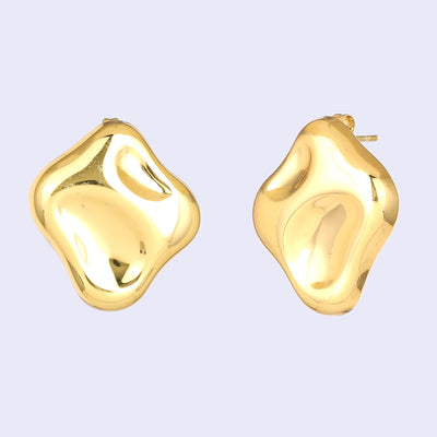 Estele Gold Plated Modern & Fancy Demifine Stud Earrings for Girls and Women