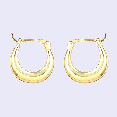 Estele Gold Plated Stylish & Sophisticated Demifine Hoop Earrings for Women and Girls