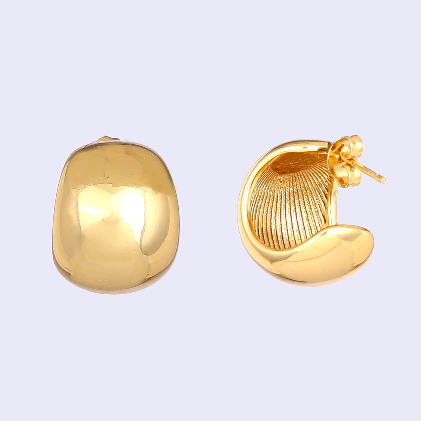 Estele Gold Plated Fashionable Demifine Statement Stud Earrings for Girls and Women