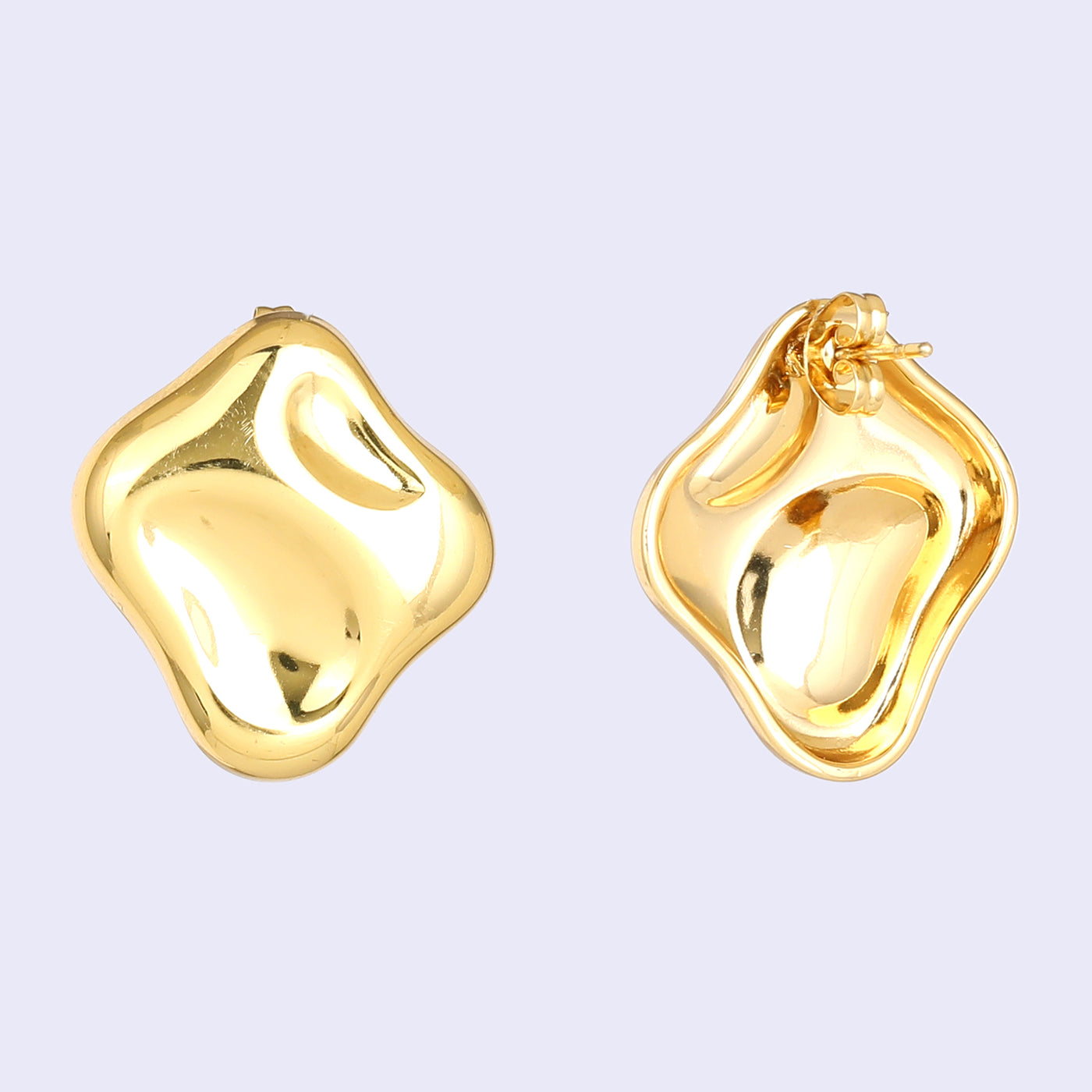 Estele Gold Plated Modern & Fancy Demifine Stud Earrings for Girls and Women