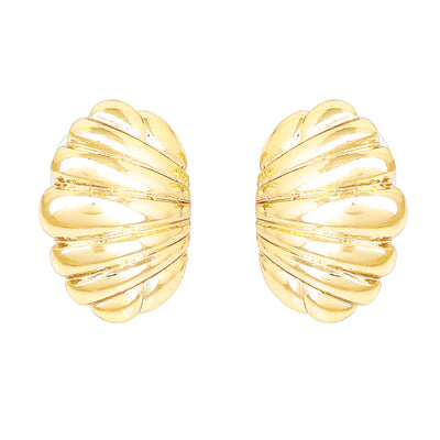 Leaf Gold stud Earrings
