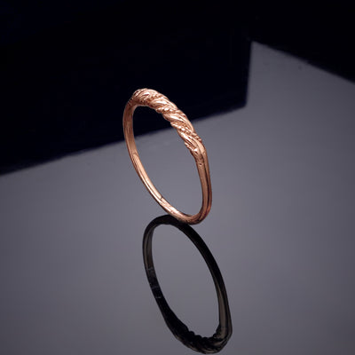 Estele Rose Gold Plated Splendid Finger Ring for Women