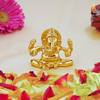 Estele Gold Plated Holy Ganesh Idol