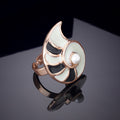 Estele Rose Gold Plated Stunning Finger Ring for Women(Adjustable)