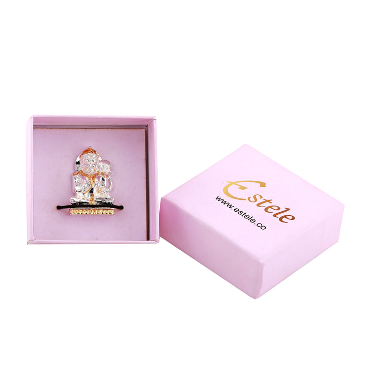 Estele Gold & Rhodium Plated Lord Hanuman Ji Idol (2TN)