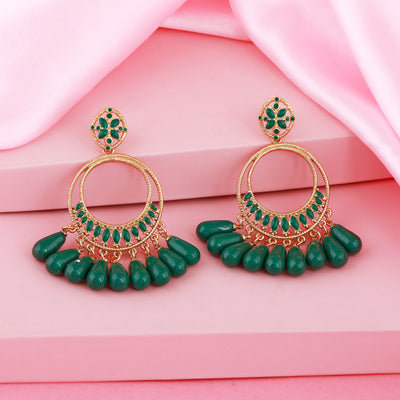 Emerald Bali Earrings