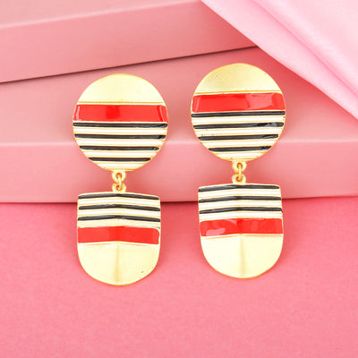 Nautical Red Earrings