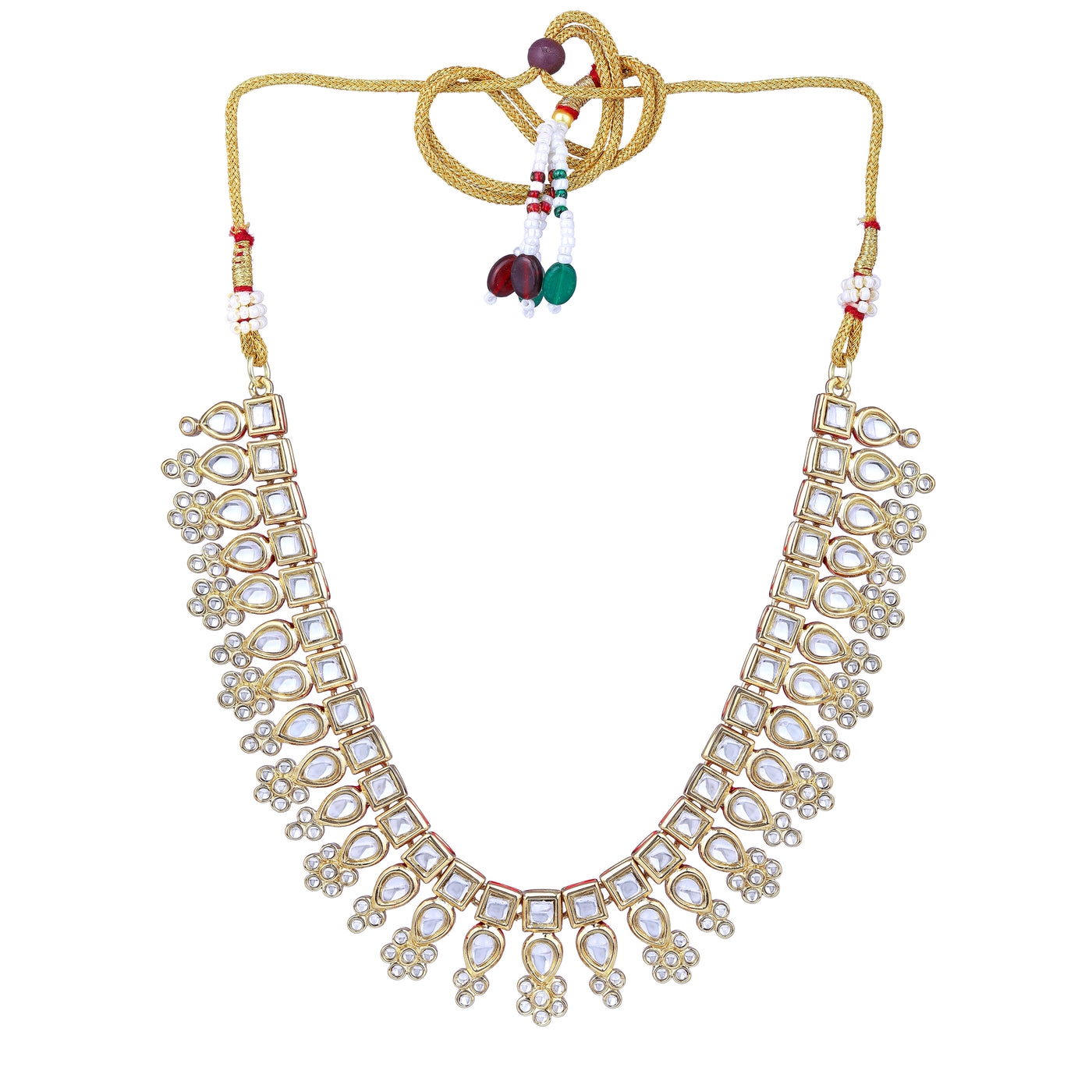 Estele Gold Plated Traditional Kundan Jewellery Set for Women