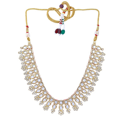 Estele Gold Plated Traditional Kundan Jewellery Set for Women