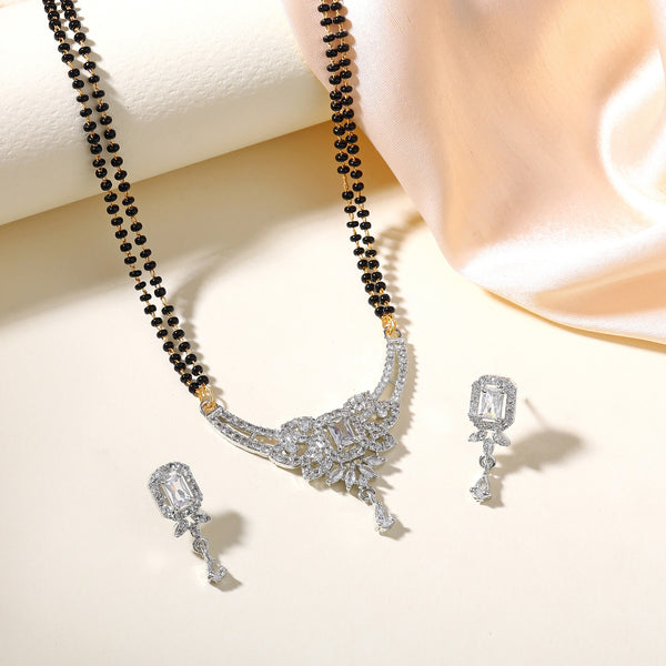 Trendy Women's Mangalsutra Jewelry Set – Perfect Gift Idea-OSAKMS004-IRWE NKER