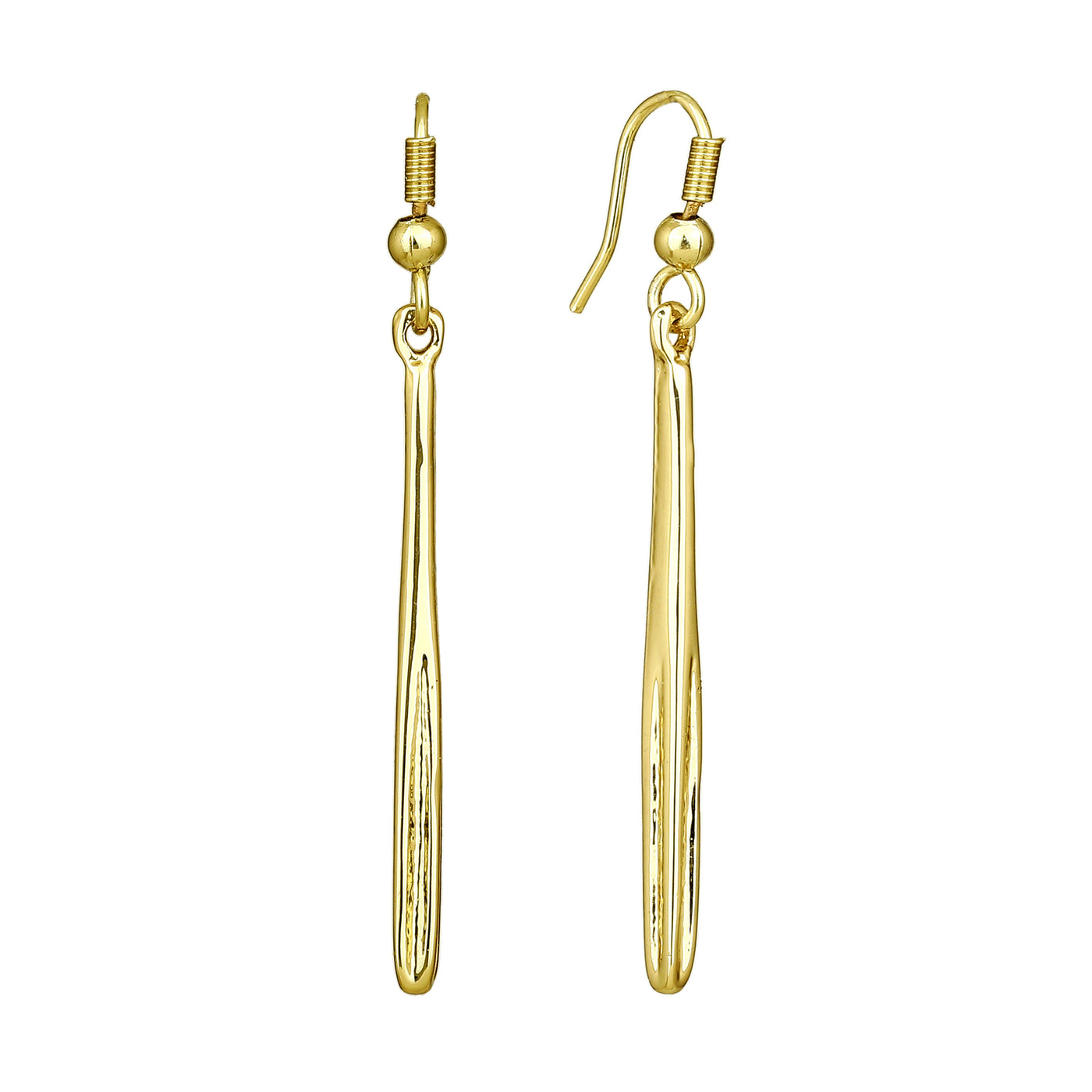 Estele 24 Kt Gold Plated Wicket Dangle Earrings for women