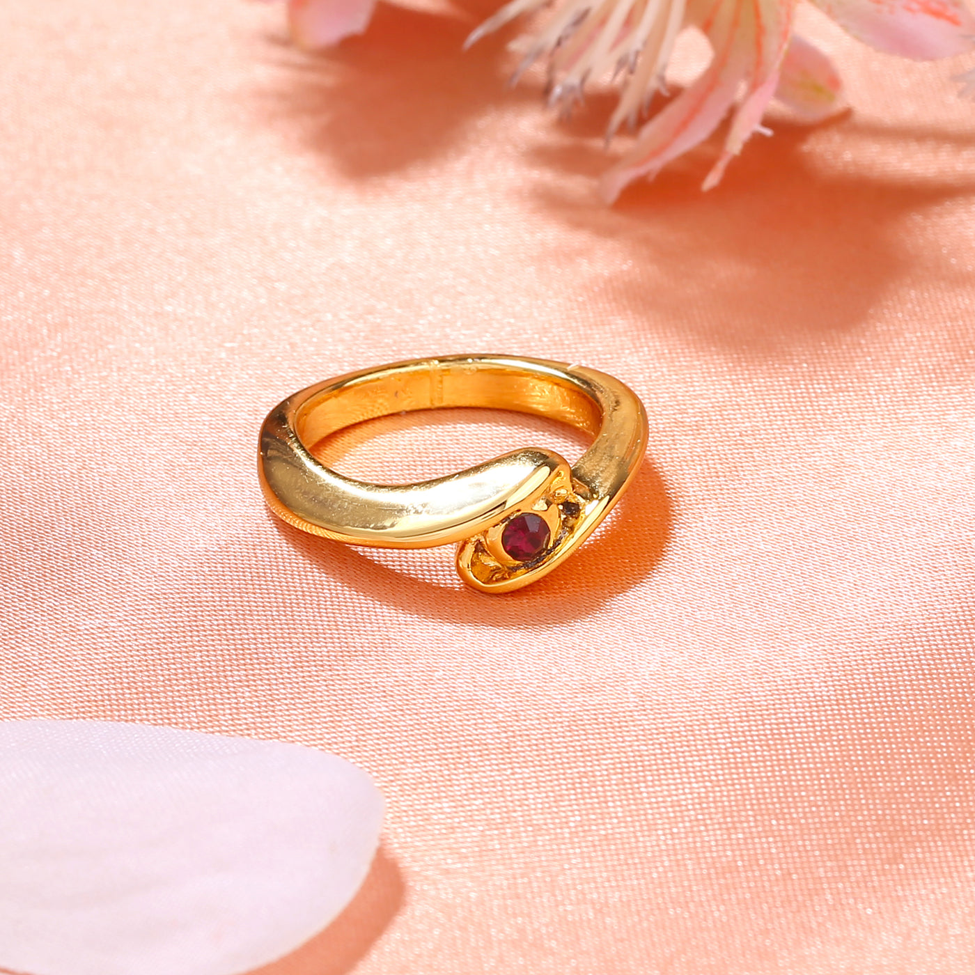 Estele Gold Plated Exquisite Finger Ring for Women