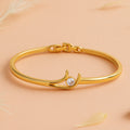 White Stone Bangle Bracelet