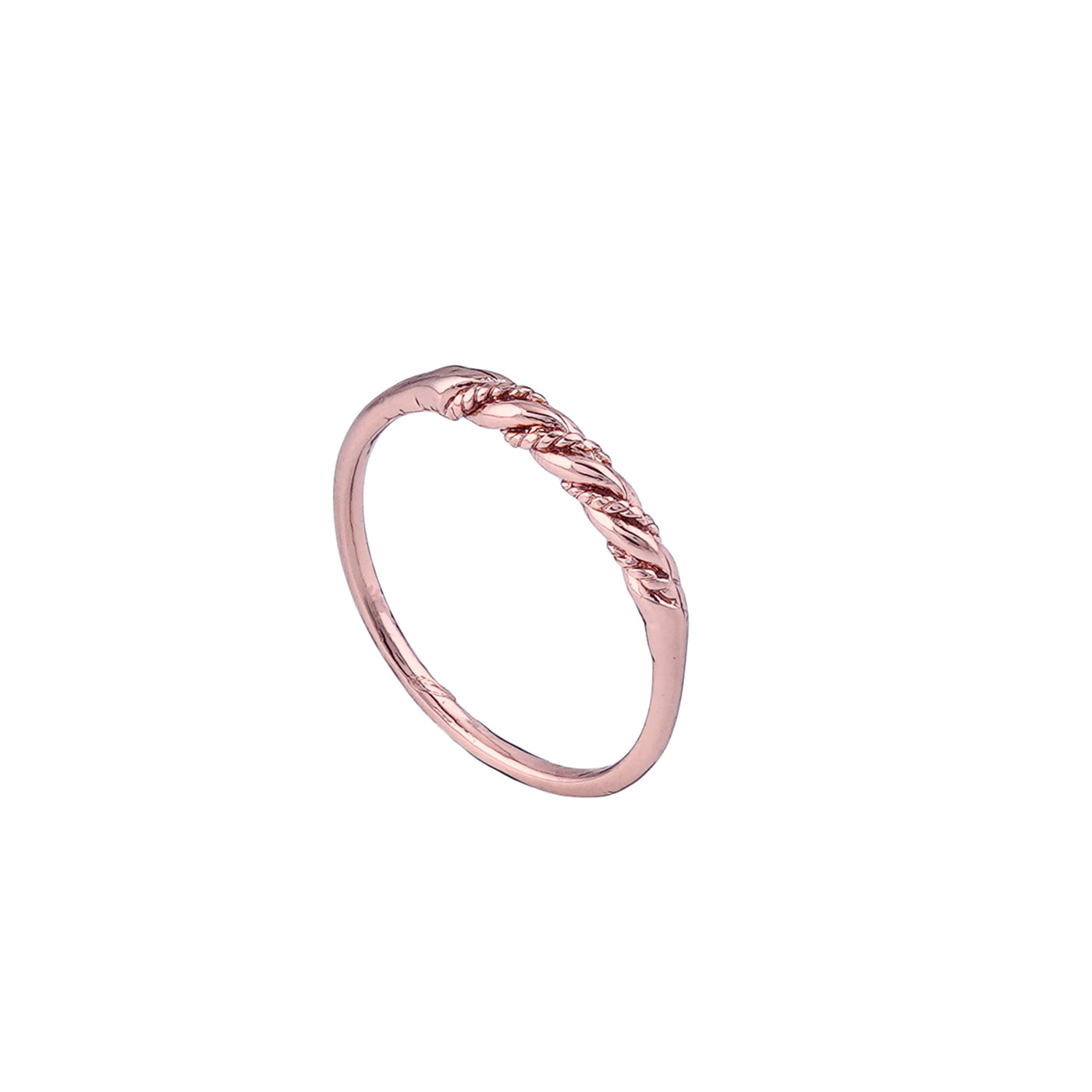 Estele Rose Gold Plated Splendid Finger Ring for Women