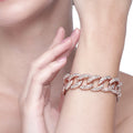 Cuban Crystal Gold Bracelet