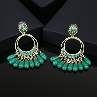 Emerald Bali Earrings