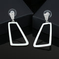 Estele white goemetric shaped hanging latest fashion earrings for women