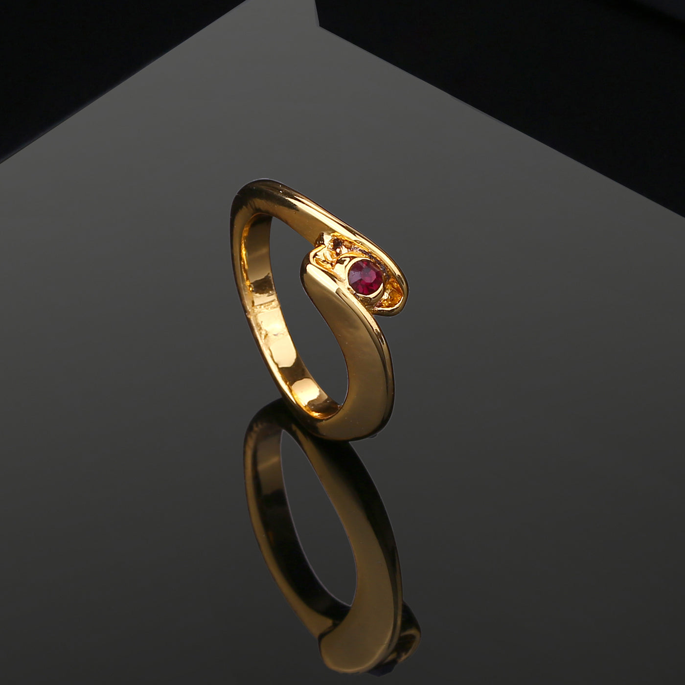 Estele Gold Plated Exquisite Finger Ring for Women