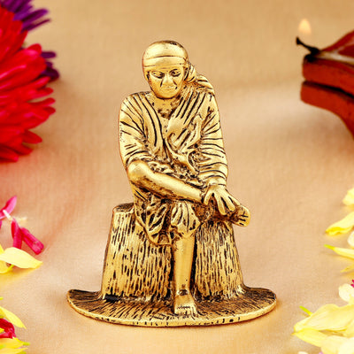 Estele Gold Plated Lord Sai Baba Idol (01-DGA)
