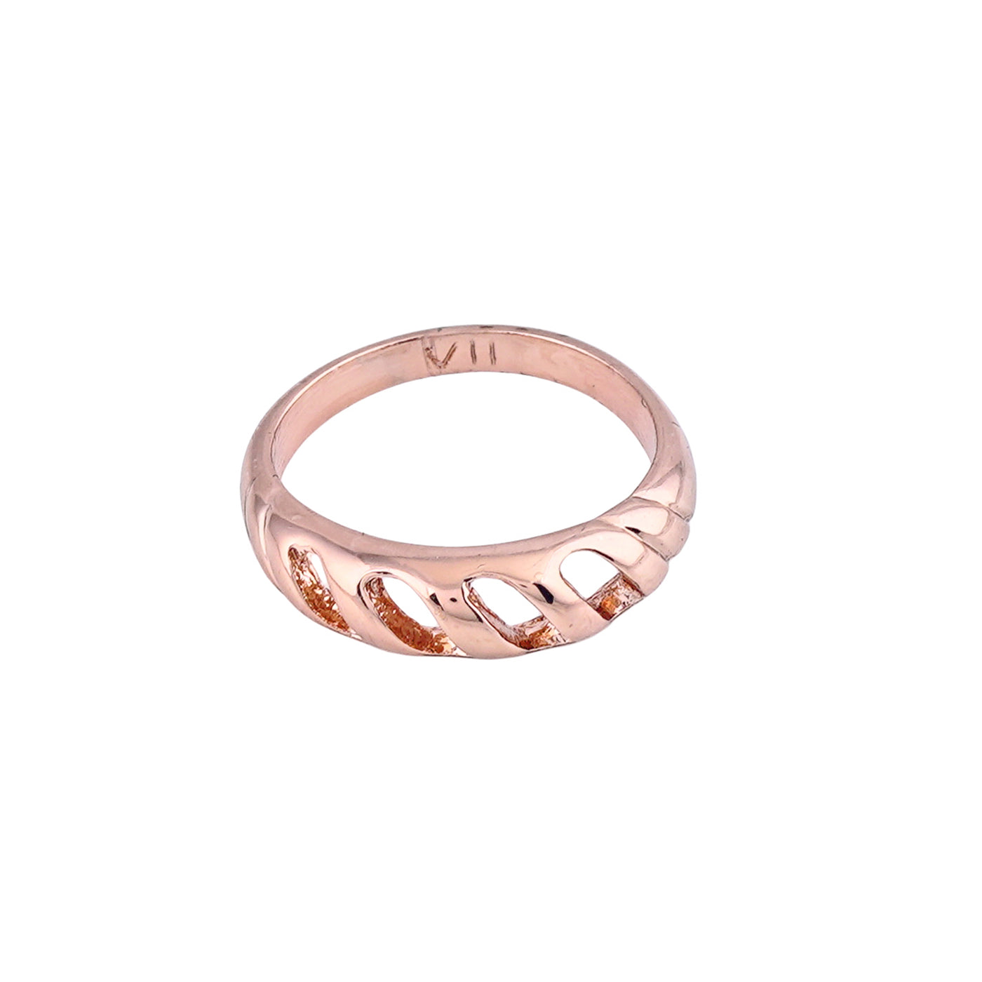 Estele Rose Gold Plated Stunning Finger Ring for Women