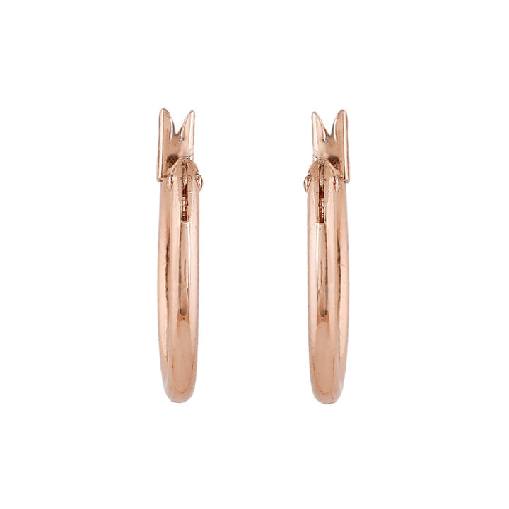 Estele Rose Gold Plated Classic Hoop Earrings for Women