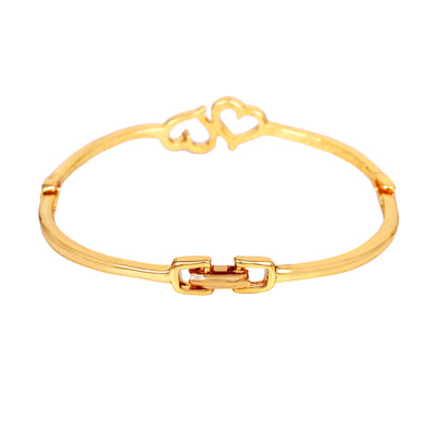 Estele gold plated Heart shape Design Bracelet for women