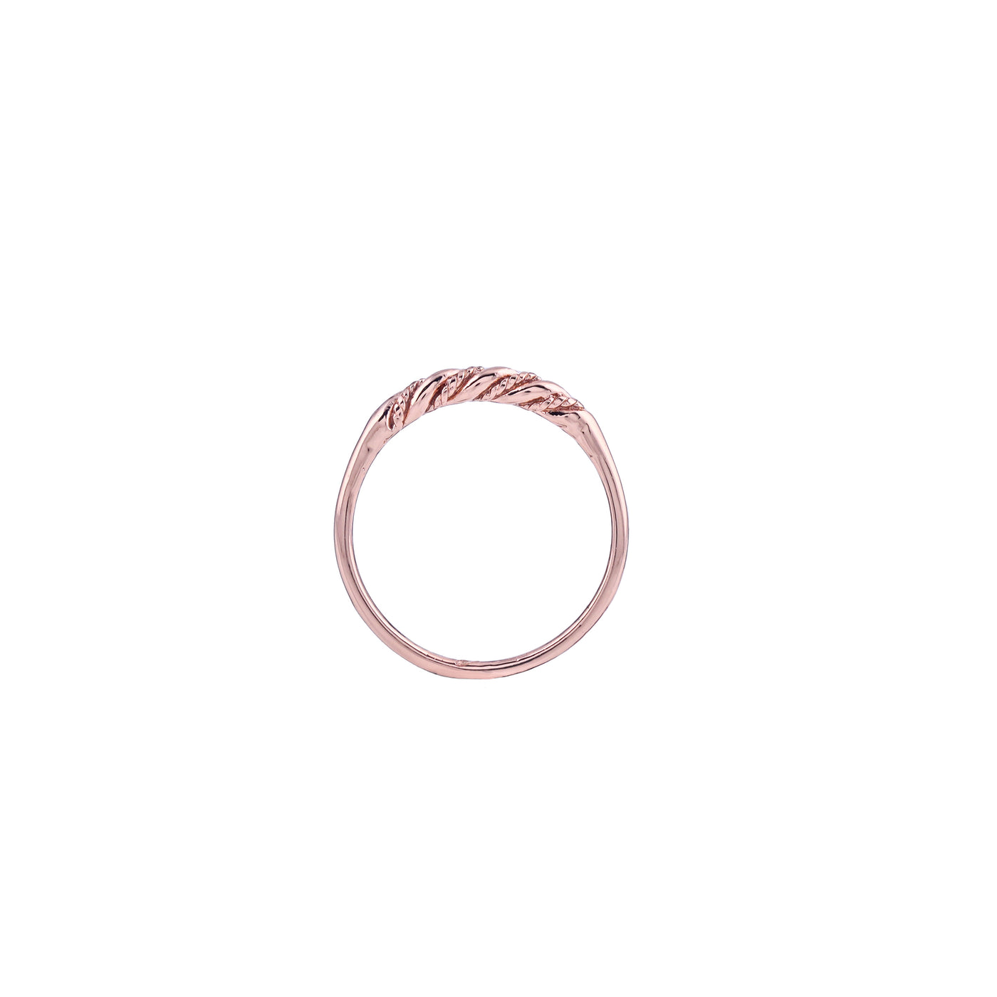 Estele Rose Gold Plated Splendid Finger Ring for Women