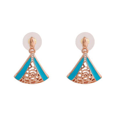 Estele Rose Gold Plated Glorious Designer Earrings for Women