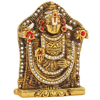 Estele Gold Plated Lord Venkateshwara (Tirupathi Balaji) Idol (05DGA)